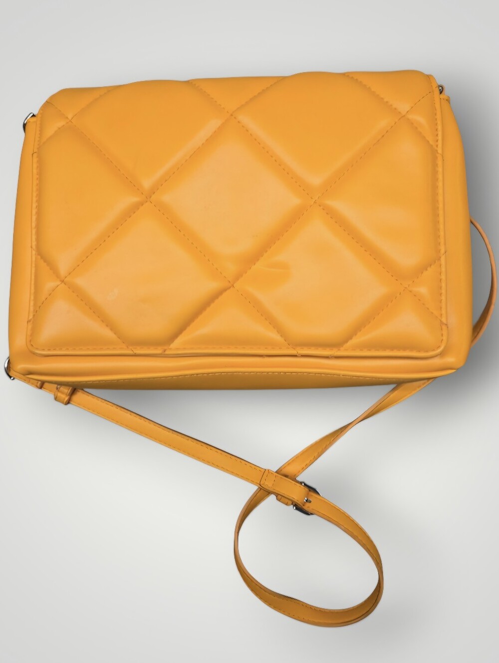 "A New Day" brand orange faux-leather handbag